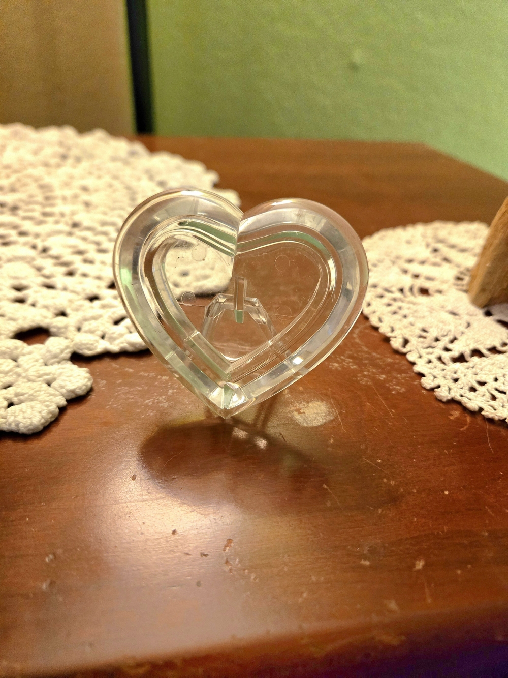Clear Heart Shaped Acrylic Frame